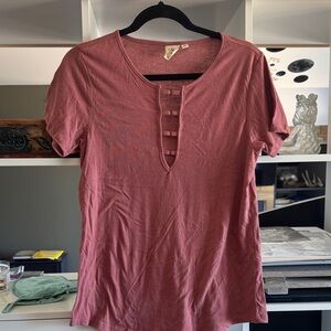 White Crow Mauve Short Sleeve Tee